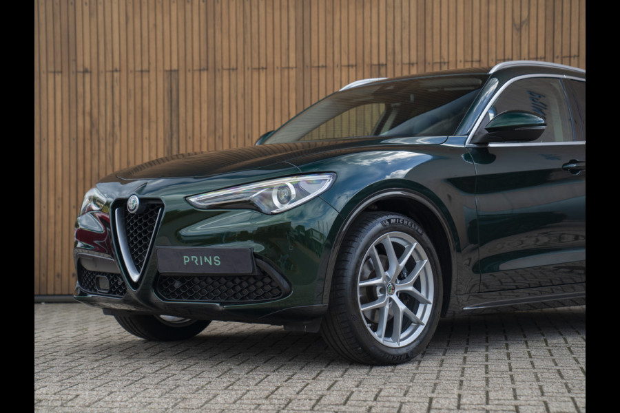 Alfa Romeo Stelvio 2.0T 280pk AWD Ti Lusso MY21 | Verde Visconti | Lederen dash. | CarPlay | Adapt. cruise