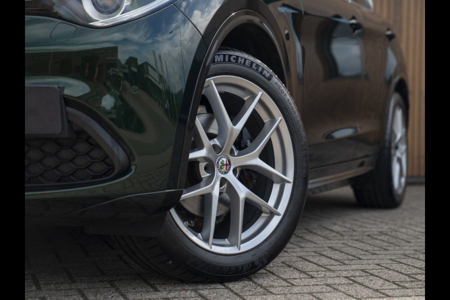 Alfa Romeo Stelvio 2.0T 280pk AWD Ti Lusso MY21 | Verde Visconti | Lederen dash. | CarPlay | Adapt. cruise