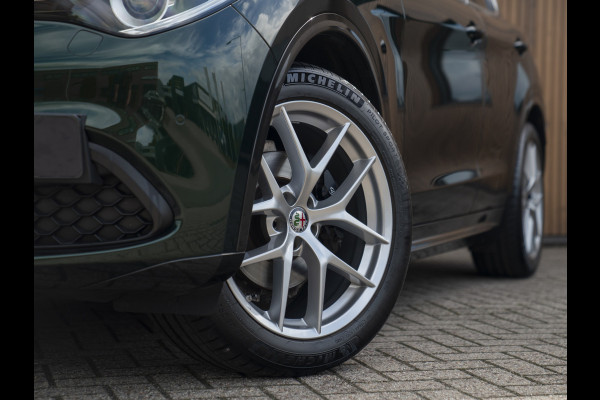 Alfa Romeo Stelvio 2.0T 280pk AWD Ti Lusso MY21 | Verde Visconti | Lederen dash. | CarPlay | Adapt. cruise