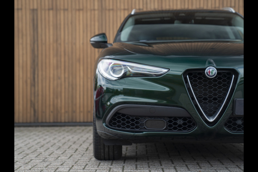 Alfa Romeo Stelvio 2.0T 280pk AWD Ti Lusso MY21 | Verde Visconti | Lederen dash. | CarPlay | Adapt. cruise