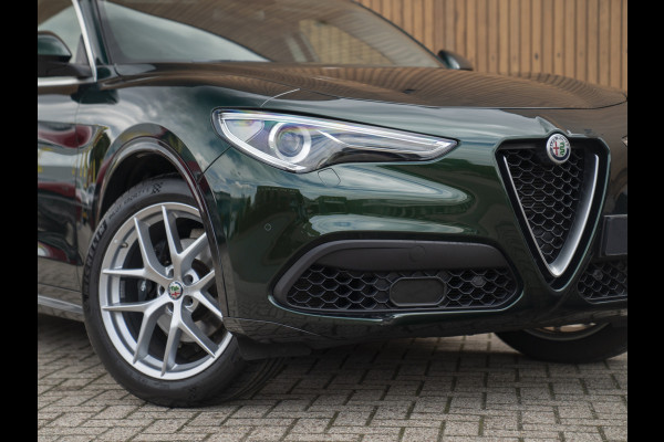 Alfa Romeo Stelvio 2.0T 280pk AWD Ti Lusso MY21 | Verde Visconti | Lederen dash. | CarPlay | Adapt. cruise
