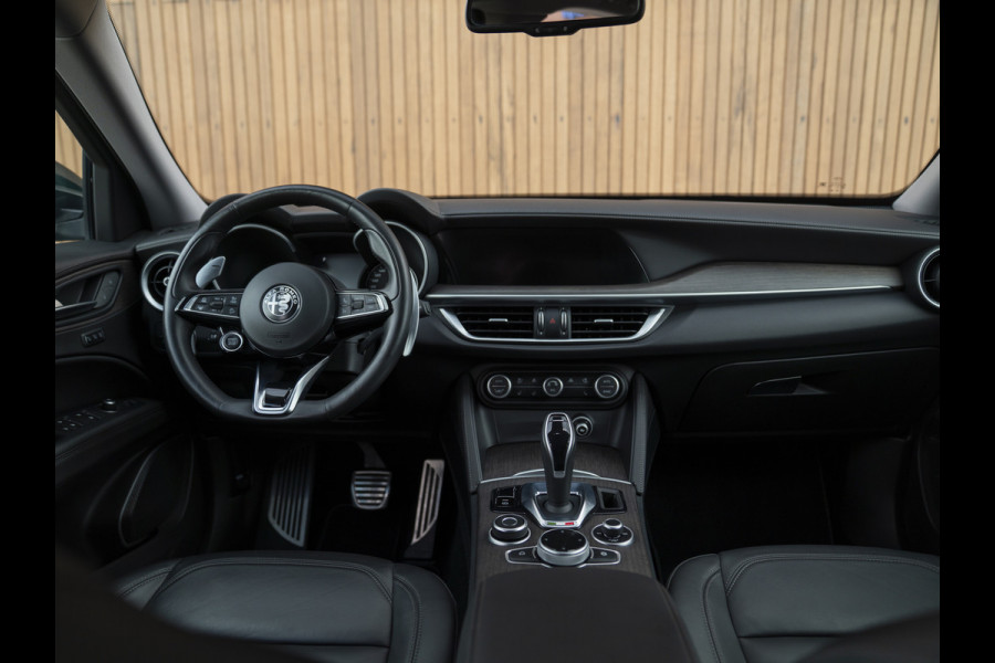 Alfa Romeo Stelvio 2.0T 280pk AWD Ti Lusso MY21 | Verde Visconti | Lederen dash. | CarPlay | Adapt. cruise