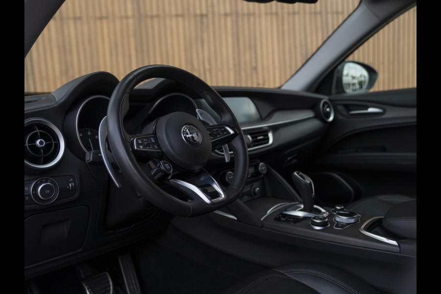 Alfa Romeo Stelvio 2.0T 280pk AWD Ti Lusso MY21 | Verde Visconti | Lederen dash. | CarPlay | Adapt. cruise
