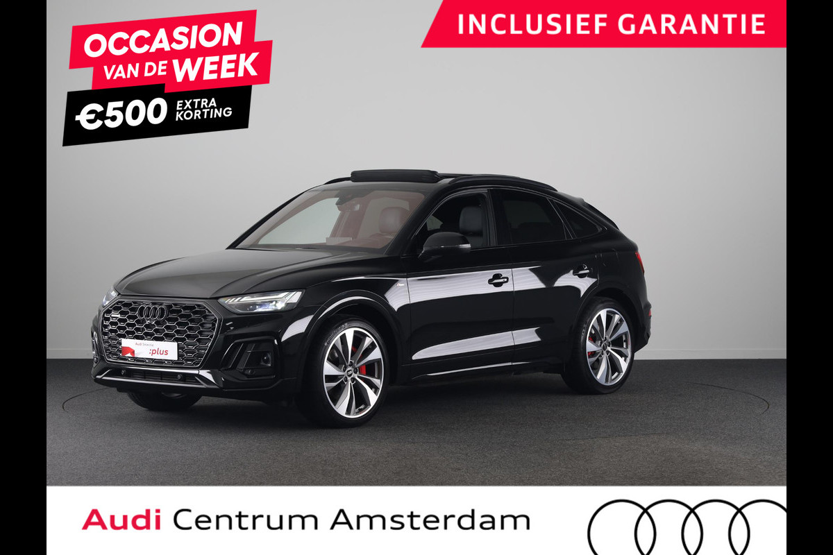 Audi Q5 Sportback 55 TFSI e S edition Competition 367pk | Panoramadak | Trekhaak | Head uo Display | B&O Premium Audio | Verlengde garantie | S-line interieur