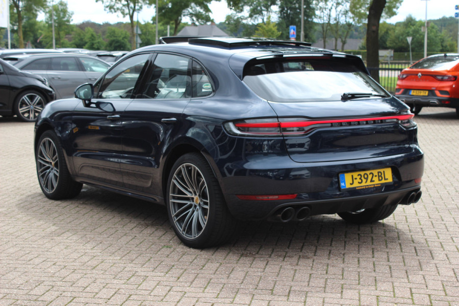 Porsche Macan 2.9 Turbo / Panoramadak / 360Camera / Standkachel / Luchtvering / Adaptieve Stoelen / Keyless / 21'' / Matrix LED / Bose / Sportdesign / Ventilatie+Verwarming / Dodehoek / DAB / ACC