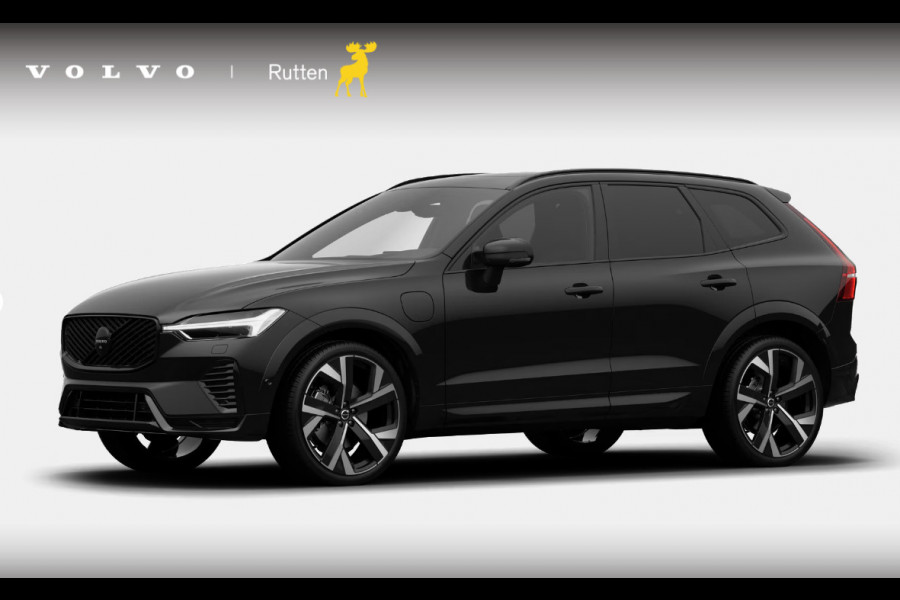 Volvo XC60 T8 406PK Automaat Plug-in Ultra Black Edition Exec Luchtvering/ Bowers & Wilkins/ Stoelventilatie/ Stoelverwarming voor en achter/ Stuurverwarming/ 22" Diamond Cut velgen/ Google infotainment/