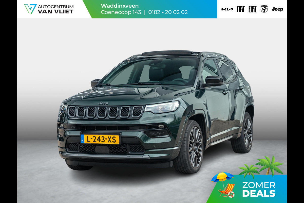 Jeep Compass 1.3 Turbo 150pk Automaat S | Leer |19" LM Velgen |Schuif- kanteldak | Unieke kleur |