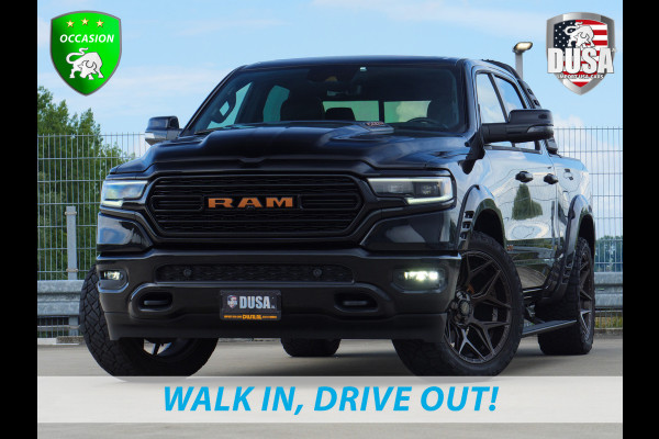 RAM 1500 Limited | 5.7 V8 | 4x4 | Crew Cab | Guerrilla Exhaust | RAMBAR | 22 inch 4play | Accent kleur | Full option Nieuw binnen!