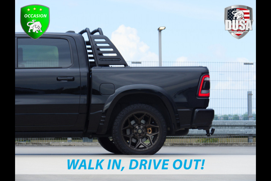 RAM 1500 Limited | 5.7 V8 | 4x4 | Crew Cab | Guerrilla Exhaust | RAMBAR | 22 inch 4play | Accent kleur | Full option Nieuw binnen!