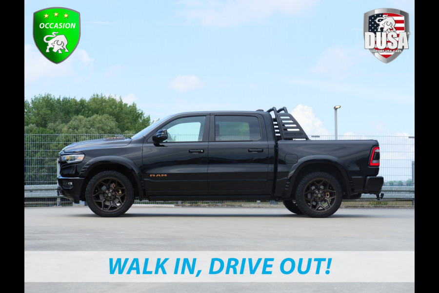 RAM 1500 Limited | 5.7 V8 | 4x4 | Crew Cab | Guerrilla Exhaust | RAMBAR | 22 inch 4play | Accent kleur | Full option Nieuw binnen!