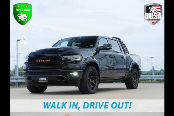 RAM 1500 Limited | 5.7 V8 | 4x4 | Crew Cab | Guerrilla Exhaust | RAMBAR | 22 inch 4play | Accent kleur | Full option Nieuw binnen!