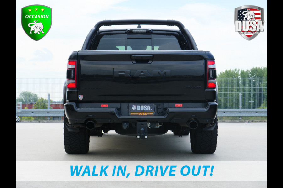 RAM 1500 Limited | 5.7 V8 | 4x4 | Crew Cab | Guerrilla Exhaust | RAMBAR | 22 inch 4play | Accent kleur | Full option Nieuw binnen!