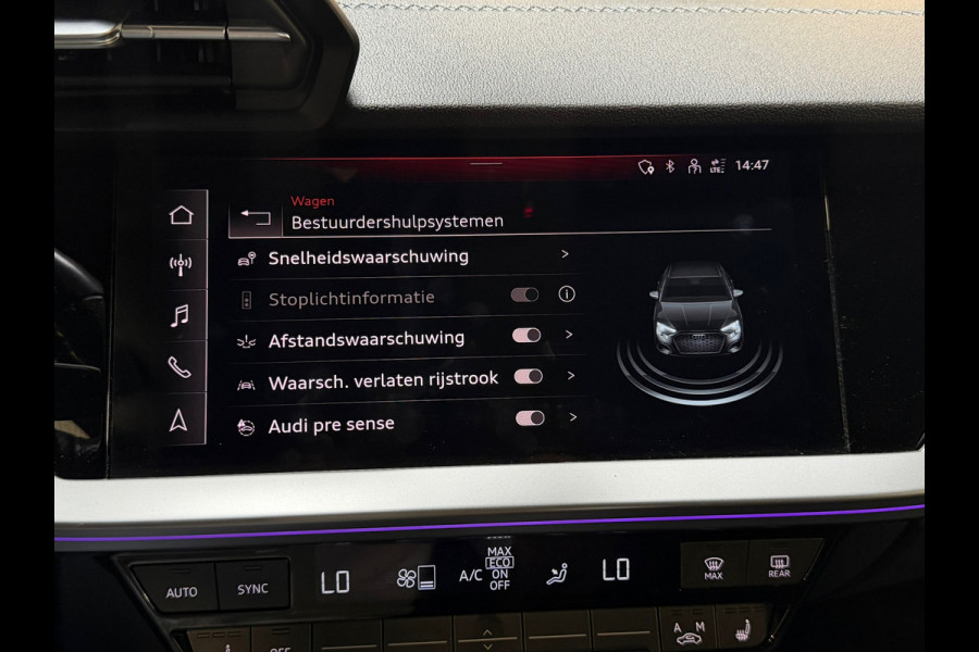 Audi A3 Limousine 30 TFSi 3X S-LINE|PANO|MATRIX LED|ACC|KEYLESS|NIGHTPAKKETCARPLAY|DEALER ONDERHOUDEN|SFEERVERLICHTING|NL AUTO|NAP