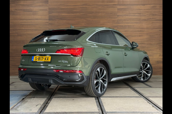 Audi Q5 Sportback 50 TFSI e S-line edition | Luchtvering | District Green | Ambient | Matrix-LED / OLED | Business-Pack | CarPlay