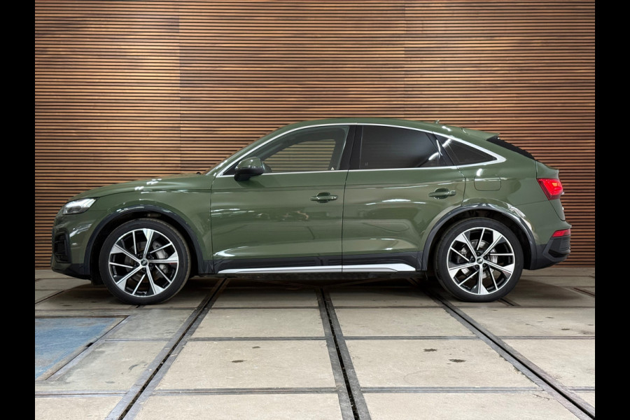 Audi Q5 Sportback 50 TFSI e S-line edition | Luchtvering | District Green | Ambient | Matrix-LED / OLED | Business-Pack | CarPlay