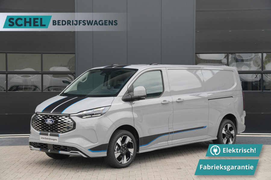 Ford E-Transit Custom 340 L2H1 Sport 71 kWh 218pk - 2x Schuif - ACC - B&O - Navi - Stoel/Stuurverwarming - 360 Camera - Trekhaak - Rijklaar