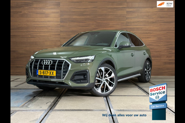 Audi Q5 Sportback 50 TFSI e S-line edition | Luchtvering | District Green | Ambient | Matrix-LED / OLED | Business-Pack | CarPlay