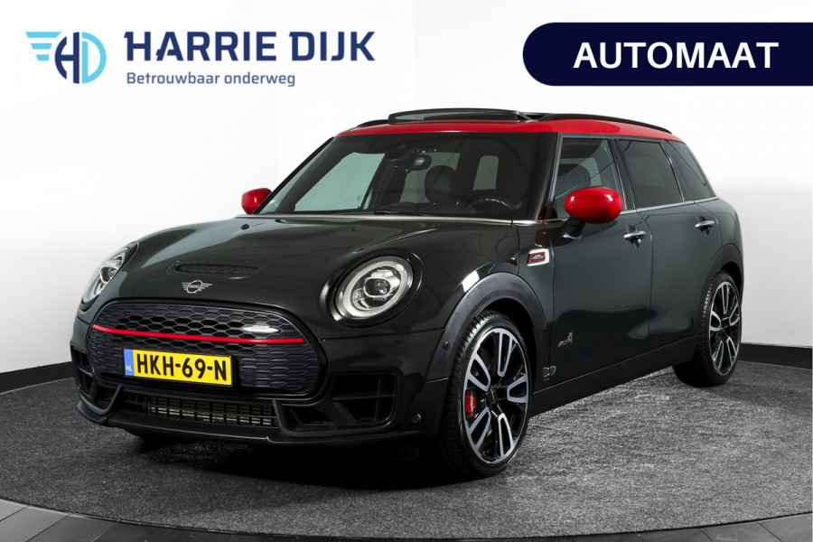 MINI Clubman 2.0 JCW ALL4 Chili | S/K-Panodak | Adapt. Cruise | Stoelverw. | PDC | Camera | NAV + App.Connect | ECC | Harman Kardon | LM 19" |