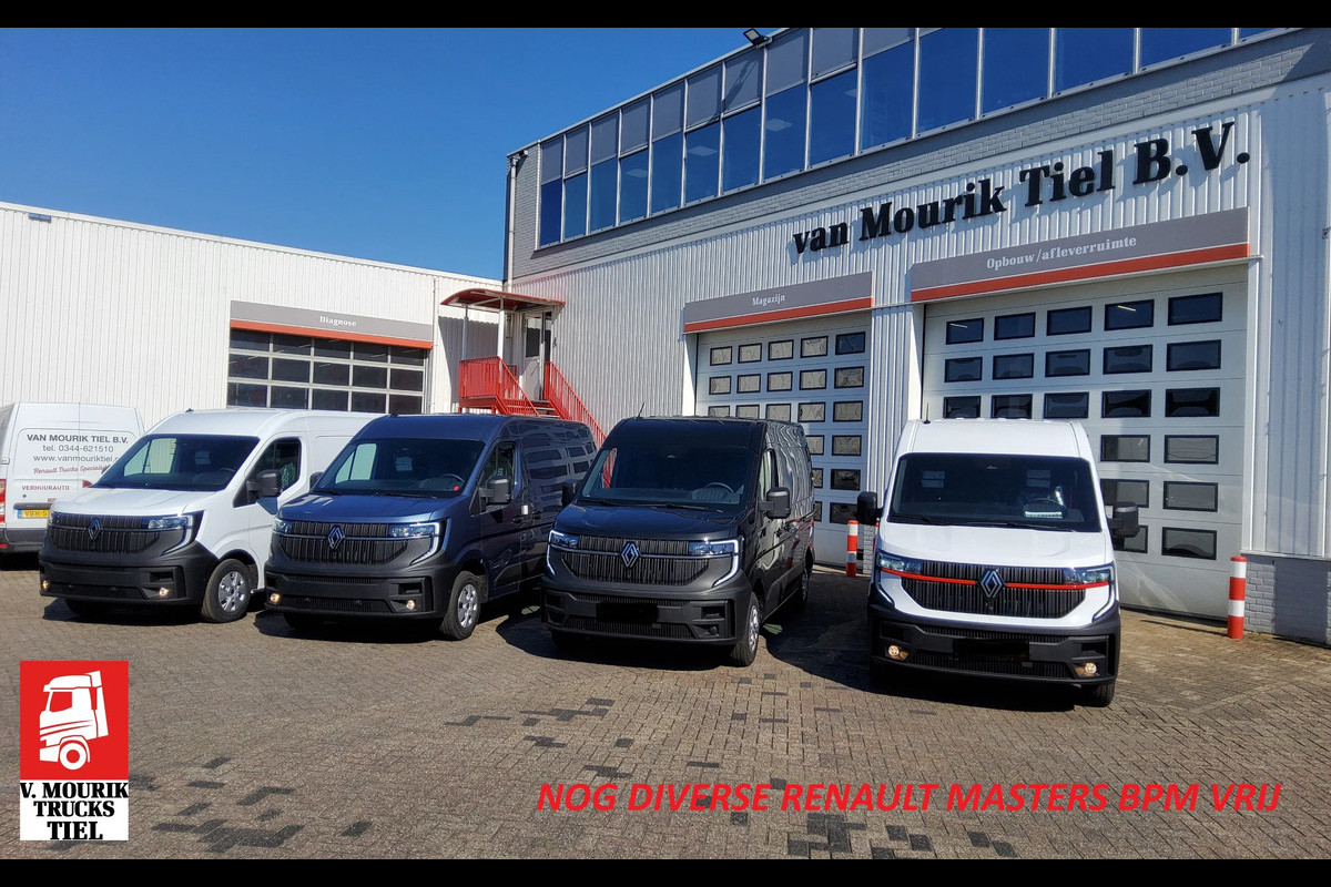 Renault Master BPM VRIJ - L2H2 / L3H2 - VOORRAAD GRIJS - BLAUW - ZWART - WIT - E.V.T. 2x ZIJSCHUIFDEUREN - INFORMEER NAAR DE MOGELIJKHEDEN