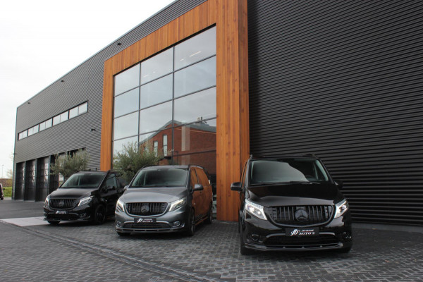 Mercedes-Benz Vito 119 CDI L3 SPORT DUBBEL CABINE / DC / BPM VRIJ / FULL BLACK / 2X SCHUIFDEUREN / AMG / VERLAAGD / APPLE CARPLAY