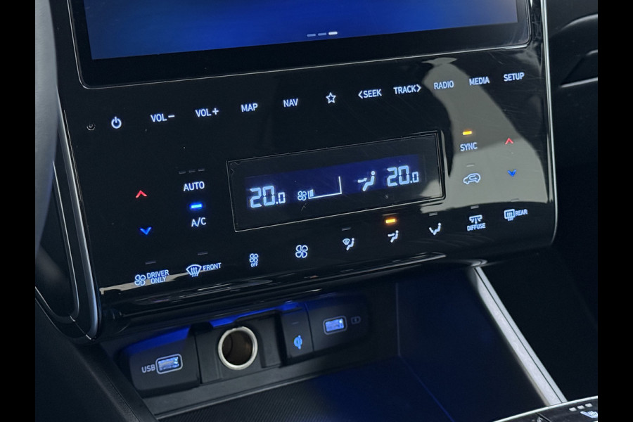 Hyundai Tucson 265PK PHEV Hybrid 4WD Navi Camera Adap.Cruise SOH 100% Apple Carplay Android Pdc ECC Comfort Smart Hybrid Isofix DAB Elek.Achterklep Stoel+Stuurverwarming Led Lmv Keyless Regensensor AWD Origineel Nederlandse Auto Plug In Hybride