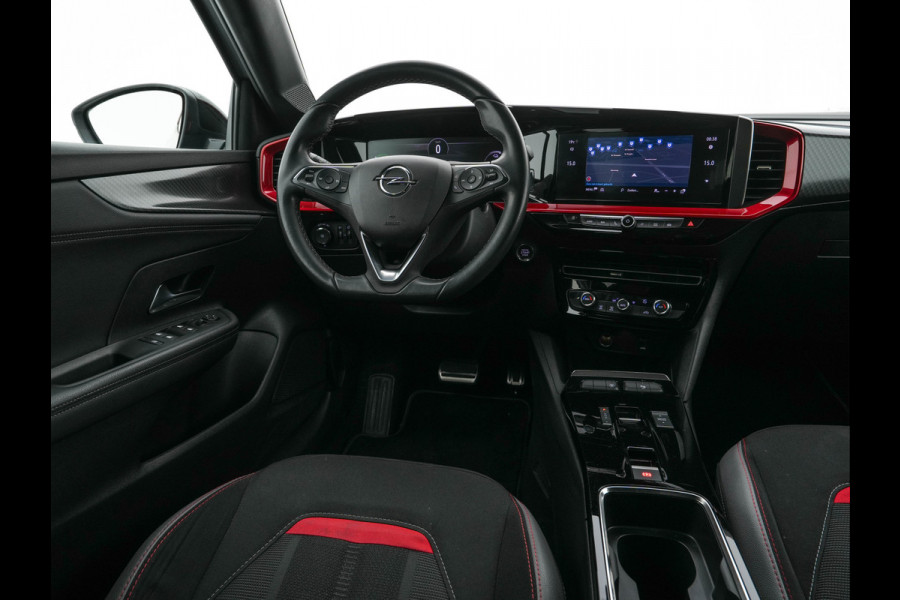 Opel Mokka-e GS Line Level-4 50 kWh [3-Fase-11kW] {SoH-95%} (INCL-BTW) Aut. *HEATPUMP | LEATHER-FABRIC | NAVI-FULLMAP|  DIGI-COCKPIT | FULL-LED | CAMERA | COMFORTSEATS | KEYLESS | DAB+ | ECC | CCS-FASTLOADER | CRUISE | 17''ALU*