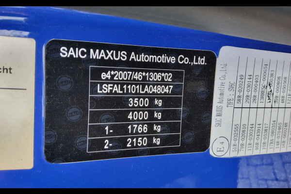 Maxus EV80 SV6C-1 - VJG-88-T - ELECTRIC E-TECH 56 KWH - BAKWAGEN