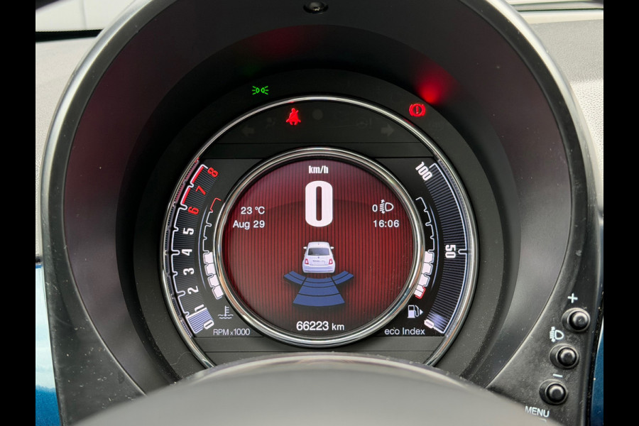 Fiat 500 1.0 Hybrid Launch Edition Elektrische Pano|Carplay|Navi|PDC|Half-leder|Airco