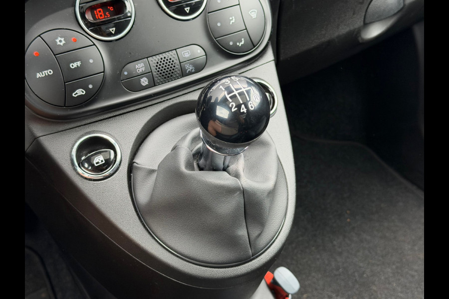 Fiat 500 1.0 Hybrid Launch Edition Elektrische Pano|Carplay|Navi|PDC|Half-leder|Airco