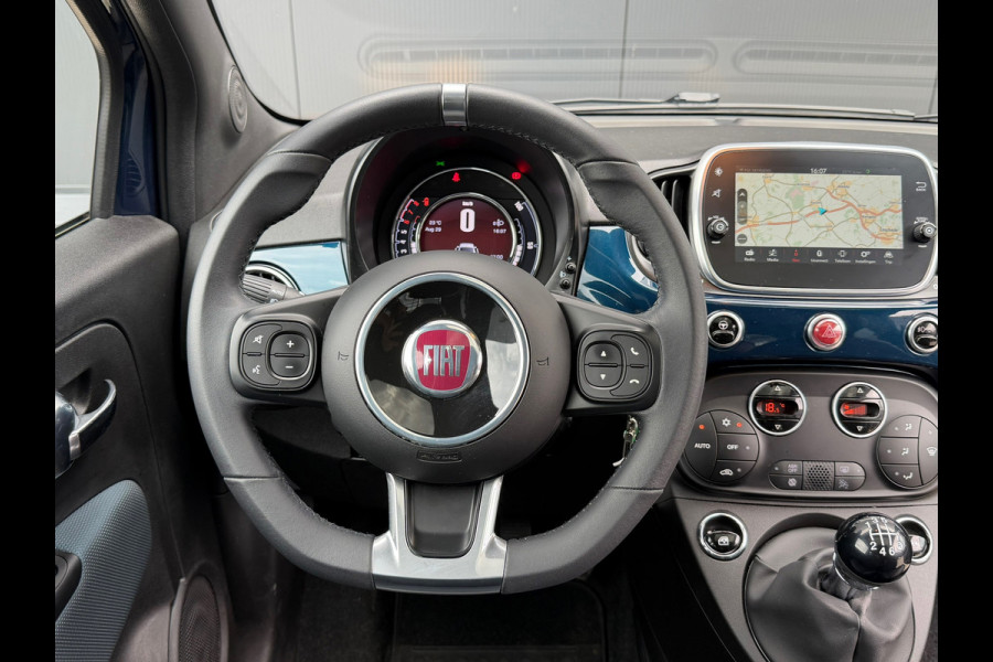 Fiat 500 1.0 Hybrid Launch Edition Elektrische Pano|Carplay|Navi|PDC|Half-leder|Airco