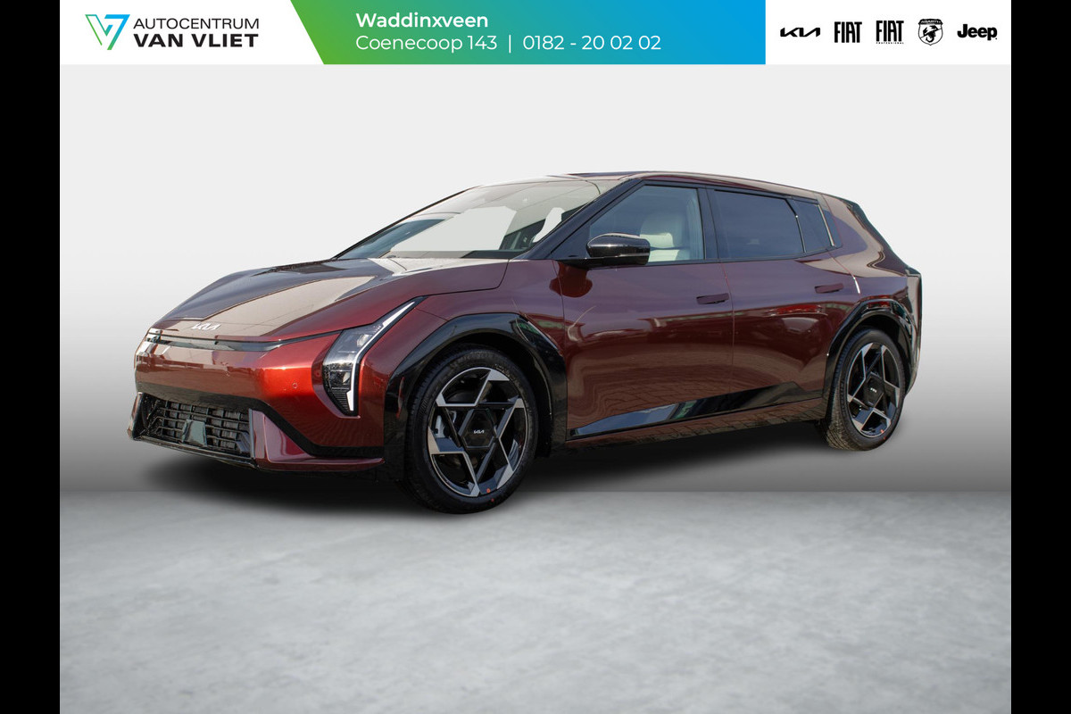 Kia EV4 GT-Line Business Edition 81.4 kWh | DIRECT LEVERBAAR | Navi. | Stoel&Stuur Verwarming | Clima. |  Lichtmetalen velgen | LED | Dodehoekassistentie | GT-Line Vegan Lederen Stoelbekleding