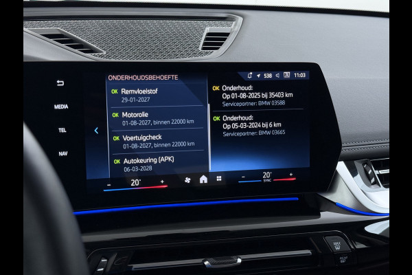 BMW X1 xDrive25e PHEV 245pk AUT-7 Leer Trekhaak Adap.Cruise Camera Navi Dual-Ecc ParkAssist Pdc Apple Carplay Android SOH 97% Hybride Lmv Elek.Achterklep Connect Drive Isofix DAB Led Regen-Lichtsensor Lane Assist Wifi AWD 1.700KG Trekgewicht 1e Eigenaar Dealeronderhouden Origineel Nederlandse Auto