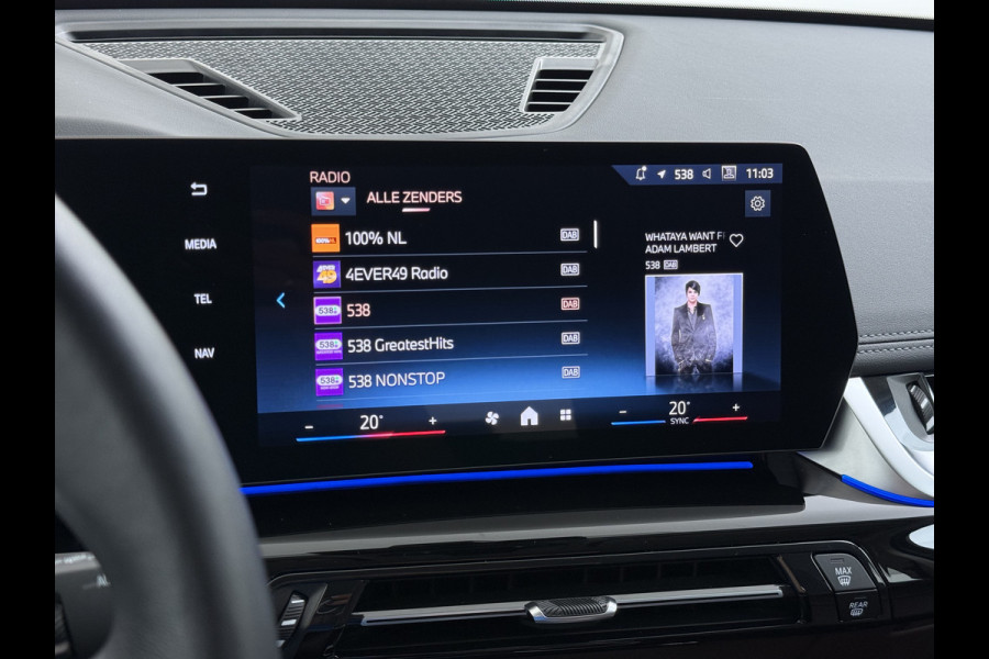 BMW X1 xDrive25e PHEV 245pk AUT-7 Leer Trekhaak Adap.Cruise Camera Navi Dual-Ecc ParkAssist Pdc Apple Carplay Android SOH 97% Hybride Lmv Elek.Achterklep Connect Drive Isofix DAB Led Regen-Lichtsensor Lane Assist Wifi AWD 1.700KG Trekgewicht 1e Eigenaar Dealeronderhouden Origineel Nederlandse Auto