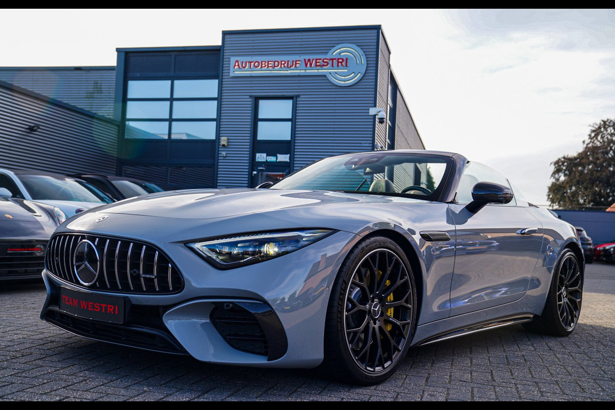 Mercedes-Benz SL-Klasse Roadster AMG 43 | Burmester | Carbon Pakket | Sport uitlaat | Stoelkoeling | Nekverwarming | 360 Cam | HuD