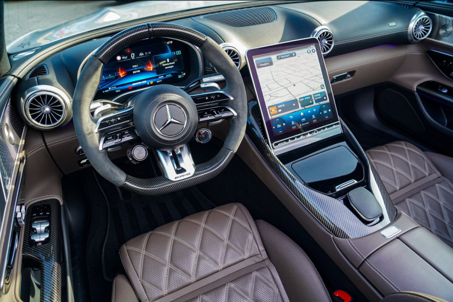 Mercedes-Benz SL-Klasse Roadster AMG 43 | Burmester | Carbon Pakket | Sport uitlaat | Stoelkoeling | Nekverwarming | 360 Cam | HuD