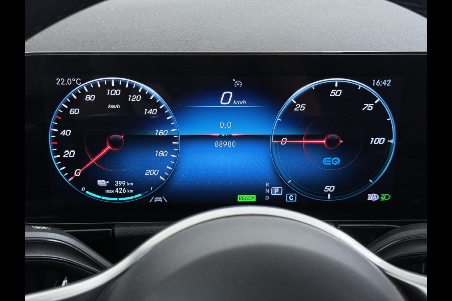 Mercedes-Benz EQA 250 SOH 97% Navi Camera 1/2 Leer High-Performance-LED Stoelverwarmd Adapt grootlicht-Ass. Cruise Control Pdc 67kWh Ecc Business Line Elek.Achterklep Connect 20 Mid Led DAB Bluetooth Lmv 18" Licht en zichtpakket Advanced pakket Easy-pack Parkeer-pakket Actieve-Rem+Spoorassistent Keyless-Go DAB