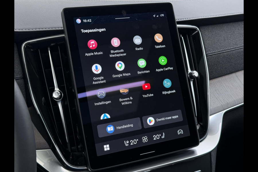 Volvo XC90 2.0 T8 Plug-in hybrid AWD Ultra Dark BOWERS & WILKINS| LUCHTVERING| STOELVENTILATIE| ELEKTRISCHE TREKHAAK| 7 PERSOONS| MASSAGESTOELEN NAPPALEDER| HEAD-UP DISPLAY| PANORAMADAK| FULL OPTIONS|