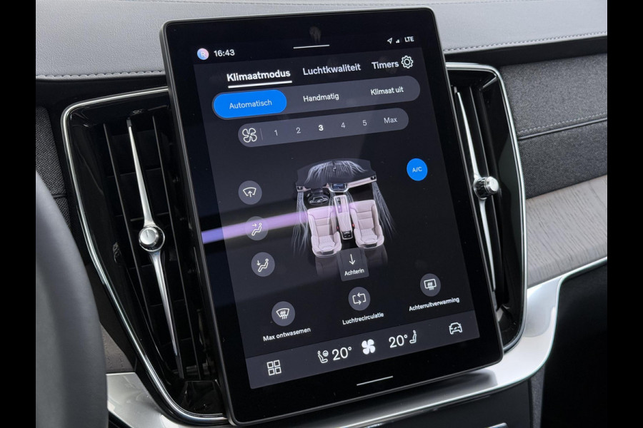 Volvo XC90 2.0 T8 Plug-in hybrid AWD Ultra Dark BOWERS & WILKINS| LUCHTVERING| STOELVENTILATIE| ELEKTRISCHE TREKHAAK| 7 PERSOONS| MASSAGESTOELEN NAPPALEDER| HEAD-UP DISPLAY| PANORAMADAK| FULL OPTIONS|