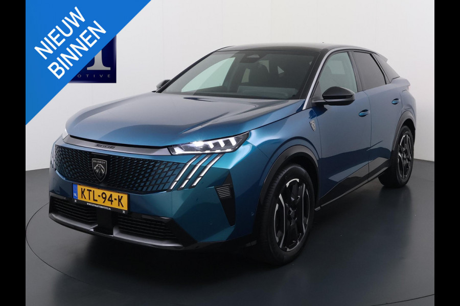 Peugeot E-3008 GT 73 kWh SOH 94% | VOOR & ACHTERSTOELEN VERWARMD | STUURVERWARMING | MEM. SEAT | STOEL MASSAGE | 360 CAMERA | DIRECT LEVERBAAR! | ADAP. CRUISE | VOLLEDIGE FABRIEKS GARANTIE TM 03-2027 |