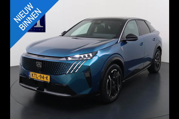 Peugeot E-3008 GT 73 kWh SOH 94% | VOOR & ACHTERSTOELEN VERWARMD | STUURVERWARMING | MEM. SEAT | STOEL MASSAGE | 360 CAMERA | DIRECT LEVERBAAR! | ADAP. CRUISE | VOLLEDIGE FABRIEKS GARANTIE TM 03-2027 |