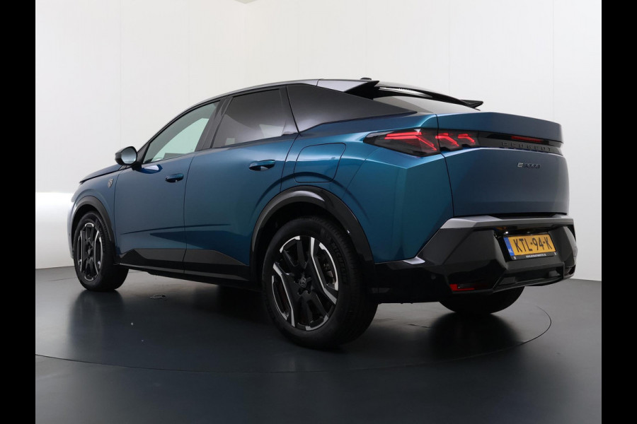 Peugeot E-3008 GT 73 kWh SOH 94% | VOOR & ACHTERSTOELEN VERWARMD | STUURVERWARMING | MEM. SEAT | STOEL MASSAGE | 360 CAMERA | DIRECT LEVERBAAR! | ADAP. CRUISE | VOLLEDIGE FABRIEKS GARANTIE TM 03-2027 |