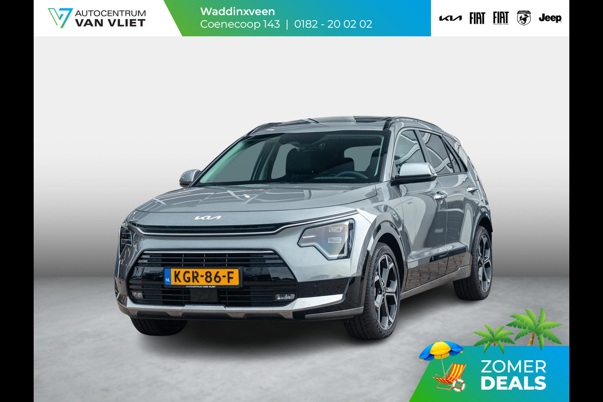 Kia Niro 1.6 GDi Hybrid ExecutiveLine | Navi | Clima | Adapt. Cruise | 18" | Leder | Schuif/Kanteldak | Premium Audio | Apple Carplay | Camera | HUD | Stoel&Stuur Verw.
