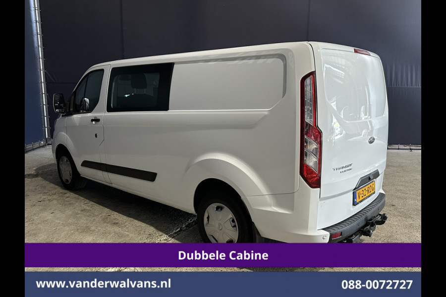 Ford Transit Custom 2.0 TDCI 131pk Automaat L2H1 Dubbele Cabine Euro6 Airco | Xenon | 6-Zits | Camera | Apple Carplay | Adaptieve Cruisecontrol LED, Android Auto, Trekhaak, Stoelverwarming, Verwarmde voorruit, Parkeersensoren, Achterklep