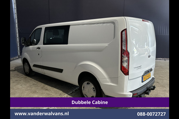 Ford Transit Custom 2.0 TDCI 131pk Automaat L2H1 Dubbele Cabine Euro6 Airco | Xenon | 6-Zits | Camera | Apple Carplay | Adaptieve Cruisecontrol LED, Android Auto, Trekhaak, Stoelverwarming, Verwarmde voorruit, Parkeersensoren, Achterklep