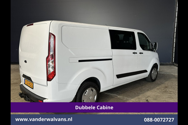 Ford Transit Custom 2.0 TDCI 131pk Automaat L2H1 Dubbele Cabine Euro6 Airco | Xenon | 6-Zits | Camera | Apple Carplay | Adaptieve Cruisecontrol LED, Android Auto, Trekhaak, Stoelverwarming, Verwarmde voorruit, Parkeersensoren, Achterklep