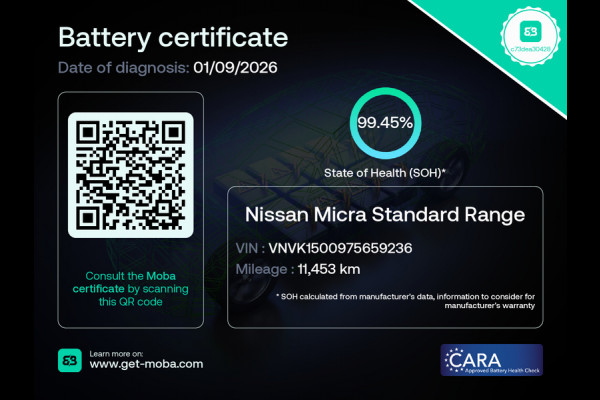 Nissan Micra EVOLVE 52 kWh|99,45% SOH|413KM WLTP|GROTE ACCU|ACC|CAMERA|CARPLAY|PDC V+A|STOEL+STUURVERWARMING|NAP|NL-AUTO|MARGE|