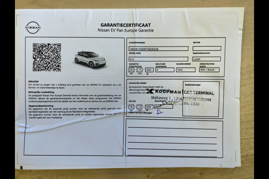 Nissan Micra EVOLVE 52 kWh|99,45% SOH|413KM WLTP|GROTE ACCU|ACC|CAMERA|CARPLAY|PDC V+A|STOEL+STUURVERWARMING|NAP|NL-AUTO|MARGE|