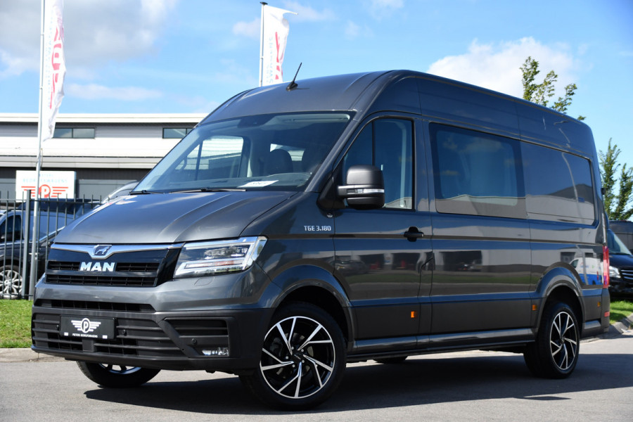 MAN TGE 3.180 35 2.0 L3H3 DC PB Edition Camera, Cruise, Carplay, LED, Automaat, Stoelverwarming, Leder, Trekhaak, Sensoren, Uniek!
