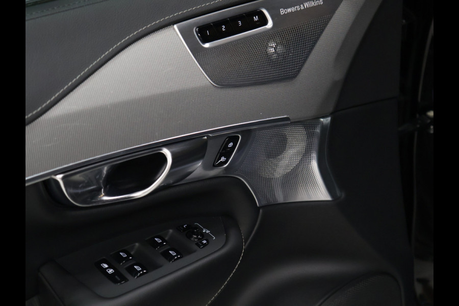 Volvo XC90 2.0 T8 Recharge AWD R-Design [SCHUIFKANTELDAK, TREKHAAK, APPLE CARPLAY, ANDROID, BOWERS & WILKINS, STOELVERWARMING, MEMORY, CRUISECONTROL, 360 CAMERA, PDC V+A, MASSAGE STOELEN, STUURVERWARMING, 7 PERSOONS, NIEUWSTAAT]