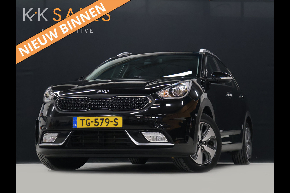 Kia Niro 1.6 GDi Hybrid DynamicLine [APPLE CARPLAY, ANDROID, ACHTERUITRIJCAMERA, CRUISECONTROL, CLIMATE CONTROL, HALFLEDER, NAVIGATIE, LANE ASSIST, BLUETOOTH, NIEUWSTAAT]